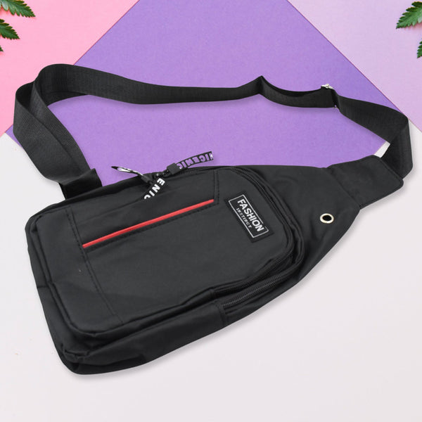 Waterproof Anti Theft Cross-body fanny pack waist bag, Shoulder Bags Chest Men Casual fashion USB Charging earphone hook Sling Travel Bag (1 Pc)