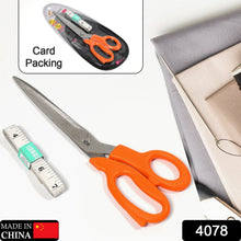 4078 Tailor Scissors And Measuring Tape High Quality Scissor With Flexible Measuring Tape For Tailor & Home Use Scissor 