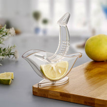 Manual Lemon Slice Squeezer, Portable Transparent Fruit Juicer, Orange Citrus Manual Bird Shape Hand Juicer for Orange Lemon Lime,for Kitchen (Color Box)