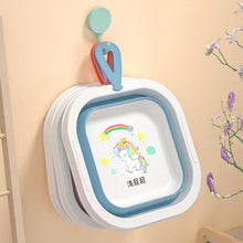 Wash Basin, Space Saving Multi Function Foldable Baby Wash basin Easy Clean Lightweight Thicken for Washing Face for Home (28×28 Cm / 1 pc)