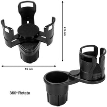 7623 Cup Holder, Seat Cup Holder Suitable for 20oz Water Bottles 2 in 1 Cup Holder Universal Vehicle Seat Bottle Mount with Set of Sponge Cushion for Vehicle 