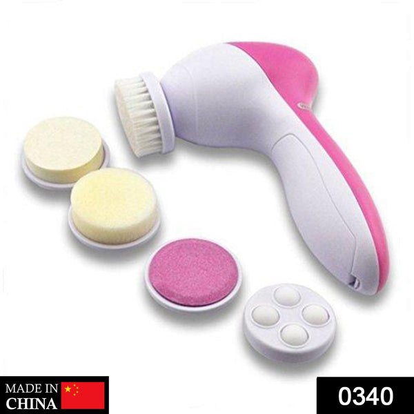 340 -5-in-1 Smoothing Body & Facial Massager (Pink) TRENDKART