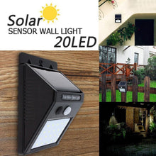 6608 White Solar Wireless Security Motion Sensor LED Night Light for Home Outdoor/Garden Wall. 