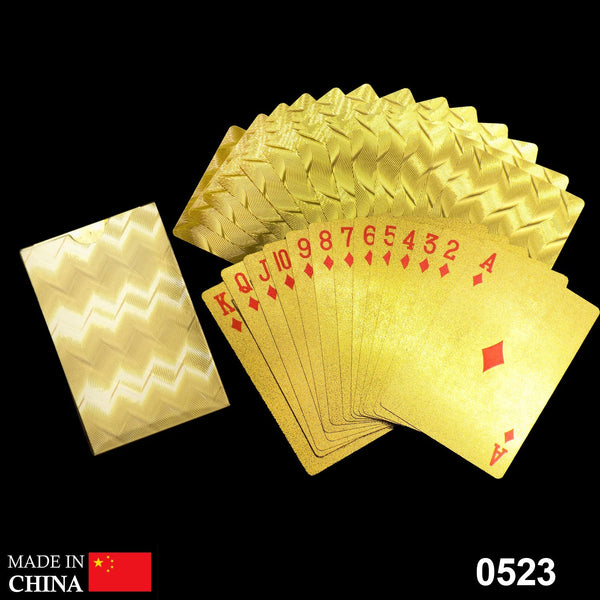 Gold Plated Poker Playing Cards (Golden)