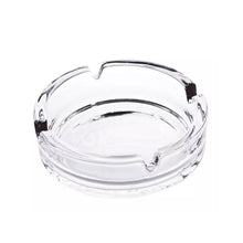 4061 Glass Classic Crystal Quality Cigar Cigarette Ashtray Round Tabletop for Home Office Indoor Outdoor Home Decor 