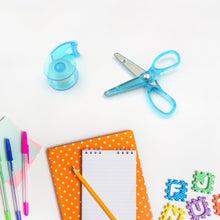 Mini Office Stationery Set -  Stapler, Scissors, Paper Clips, Tape Dispenser, Transparent Tape, And Staples