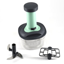 5902 PUSH CHOPPER MANUAL FOOD CHOPPER AND HAND PUSH VEGETABLE CHOPPER, CUTTER, MIXER SET FOR KITCHEN WITH 3 STAINLESS STEEL BLADE. 