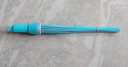 Plastic Hard Bristle Broom for Bathroom Floor Cleaning and Scrubbing, Wet and Dry Floor Cleaning