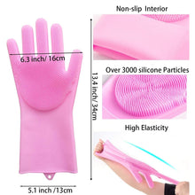 Single Left-Handed Silicone Dishwashing Glove: Scrubber, Reusable, Kitchen Cleaning