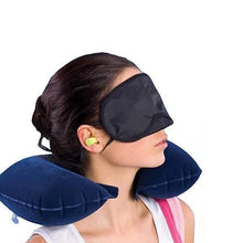 505 -3-in-1 Air Travel Kit with Pillow, Ear Buds & Eye Mask TRENDKART WITH BZ LOGO