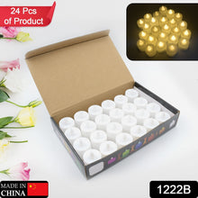 Festival Decorative - LED Tealight Candles | Battery Operated Candle Ideal for Party, Wedding, Birthday, Gifts (24pc) ( Diya , Divo , Diva , Deepak , Jyoti ,