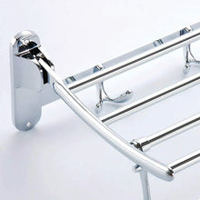 0491 Stainless Steel Folding Towel Rack Cum Towel Bar 18 Inch 