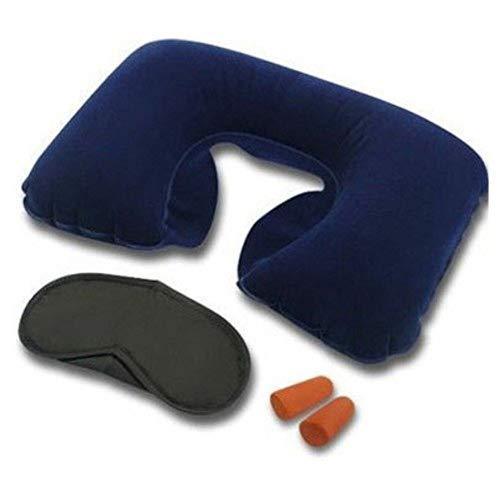 505 -3-in-1 Air Travel Kit with Pillow, Ear Buds & Eye Mask TRENDKART WITH BZ LOGO