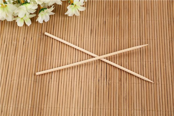 Camping Wooden Color Bamboo BBQ Skewers Barbecue Shish Kabob Sticks Fruit Kebab Meat Party Fountain Bamboo BBQ Sticks Skewers Wooden (20cm)