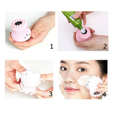 Facial Cleansing Brushes, Cute Octopus Shape Silicone Face Scrubber Massager Skincare Tool (1PC)