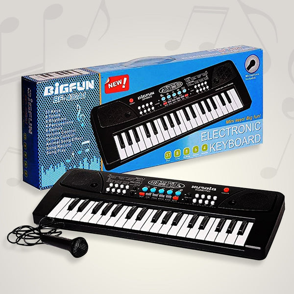 4515 Piano Musical Keyboard With Mic 37 Music Key Keyboard For Kids Toy 