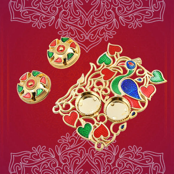 Rakasha Bandhan Special Puja Thali, Kumkum Thali Holder, Pooja Return Gift, Indian Housewarming Gifts, Brother / Bhai / Bhabhi / Sister / Family  Rakhi for Rakshabandhan, Diwali