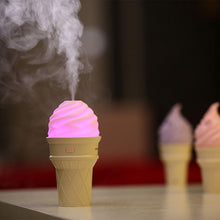 Ice Cream Design LED Humidifier for Freshening Air & Fragrance (Multicoloured)