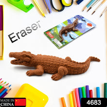 CROCODILE SHAPED ERASERS ANIMAL ERASERS FOR KIDS, CROCODILE ERASERS 3D ERASER, MINI ERASER TOYS, DESK PETS FOR STUDENTS CLASSROOM PRIZES CLASS REWARDS PARTY FAVORS