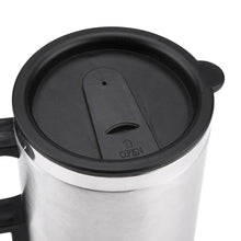 551 -12V Car Charging Electric Kettle Mug (Silver) 