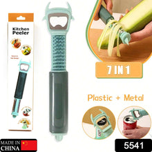 Multifunctional, Vegetable Fruit Peelers Slicer Can Opener 7 In 1 Kitchen Peeler For Veggie Fruit Potato Carrot Durable Kitchen Peeling Tool Non-slip Handle Durable For Potato, Fruit, Vegetables, Carrots, Cucumbers