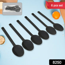 Multipurpose Silicone Spoon, Silicone Basting Spoon Non-Stick Kitchen Utensils Household Gadgets Heat-Resistant Non Stick Spoons Kitchen Cookware Items For Cooking and Baking (6 Pcs Set)